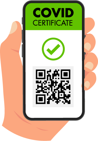 Green-pass-check-valid Controllo del certificato di vaccinazione Covid all'entrata di un'azienda