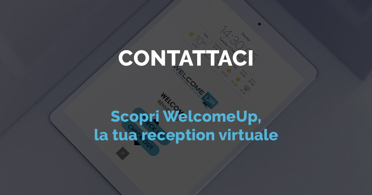 Contattaci per portare la Reception Virtuale in azienda