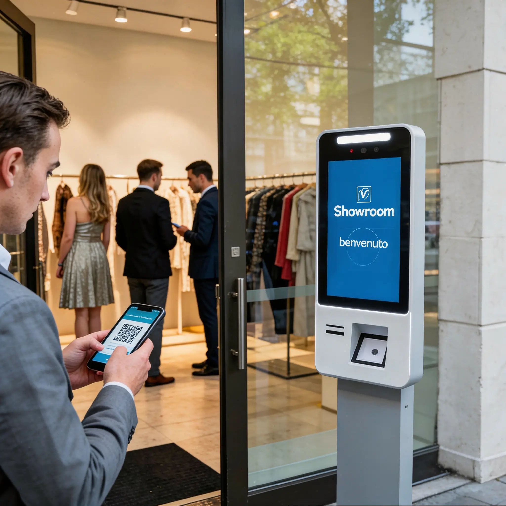 controllo accessi retail negozio showroom
